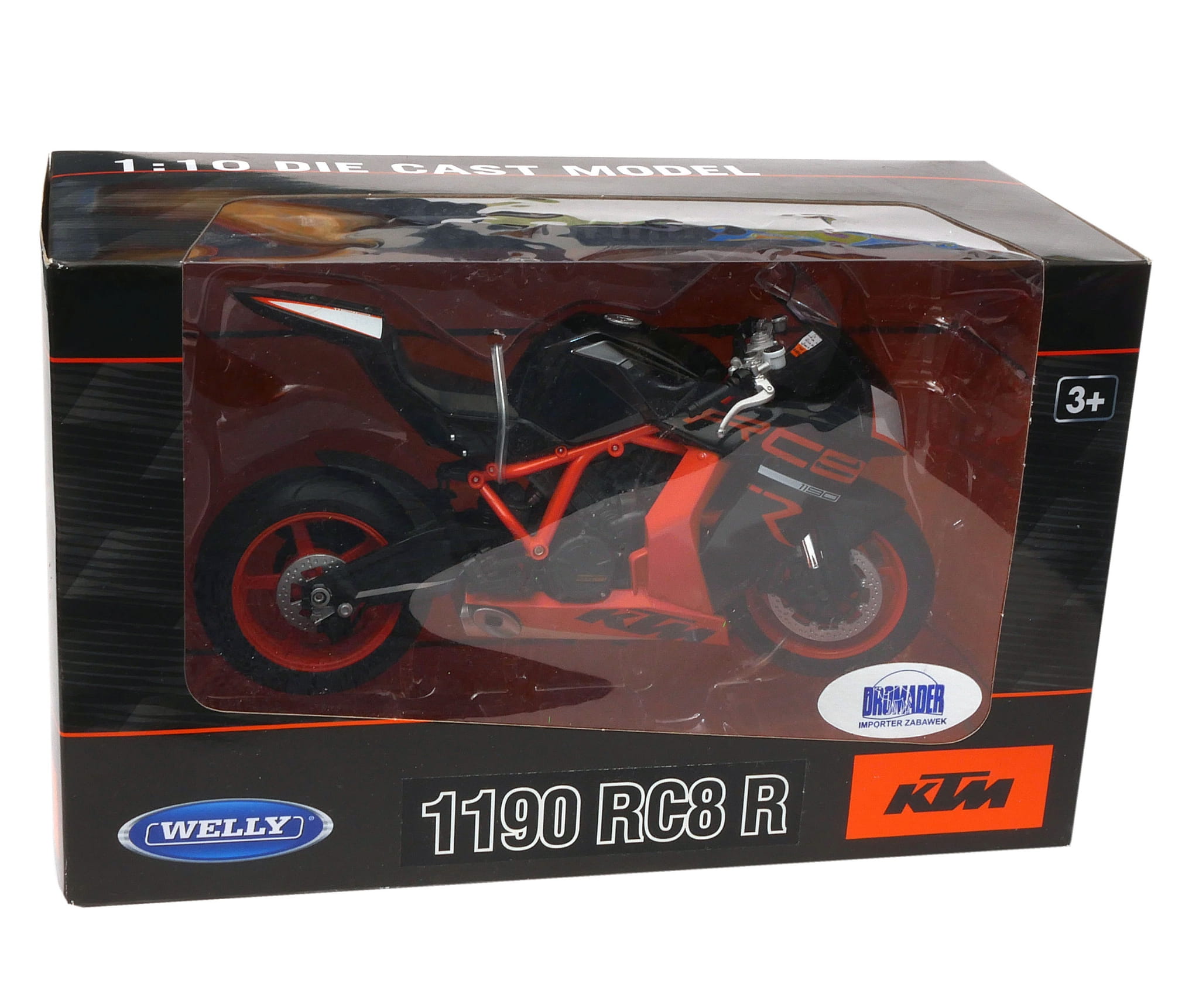 Modellino Moto diecast Burago KTM 1190 RC8 R 1:18 motor bike motorbike